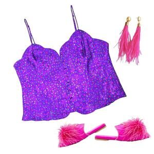 Vintage victorias secret purple lingerie